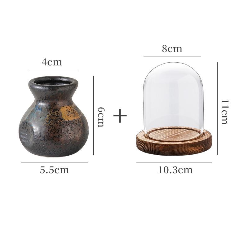 Высококачественная керамическая коробка для зубочисток, ретро-контейнер для хранения ватных палочек, стеклянная крышка, простой домашний кухонный настольный держатель для зубочисток, диспенсеры