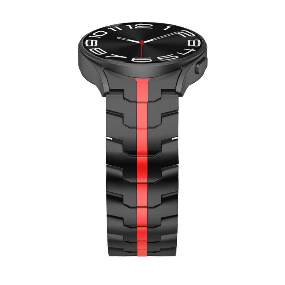Ремешок титанового цвета для Samsung Galaxy Watch 6 Classic 47 мм 43 мм/5 Pro 45 мм Металлический браслет для Galaxy Watch 7 6 5 4 44 мм 40 мм