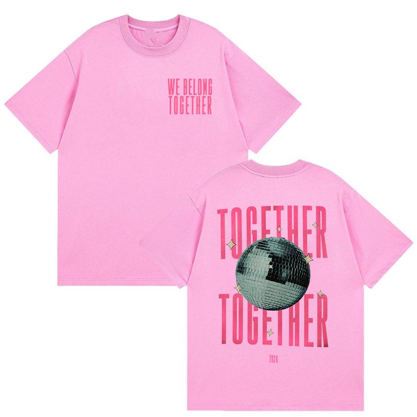 Футболка Harry Styles We Belong Together Унисекс Одежда Высококачественная Винтажная Футболка 2062 Лето Новая Футболка с Коротким Рукавом