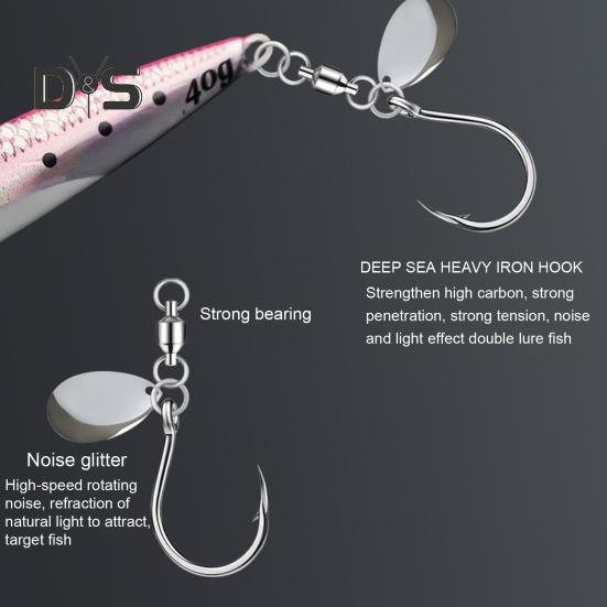 10,5 см/40 г приманка для джиговой рыбалки с острым крючком, реалистичная светящаяся быстро тонущая бионическая искусственная приманка, аксессуары для пресноводной и морской рыбалки