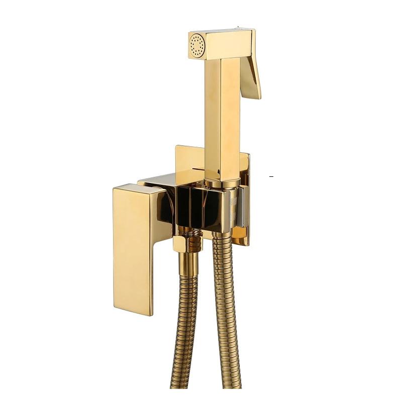 Матовый черный латунный смеситель для биде, цельный латунный смеситель для биде, мусульманский смеситель для горячей и холодной воды Ducha Higienica, смесители для туалета