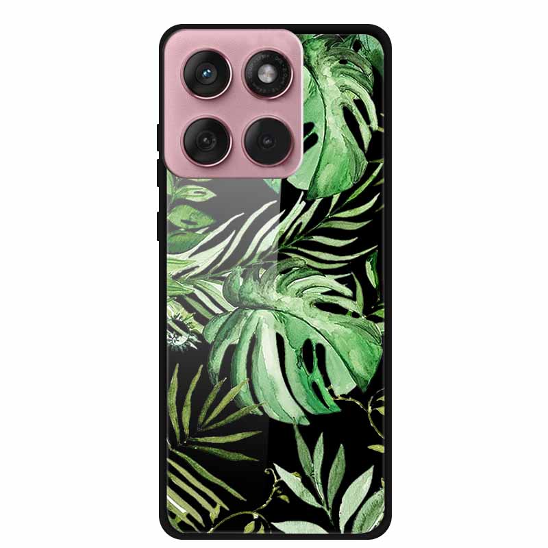 For Motorola Edge 60 60s 5G Glass Case Cartoon Soft Bumper Hard Tempered Glass Back Cover Case For Motorola Edge 60 Fusion Shell