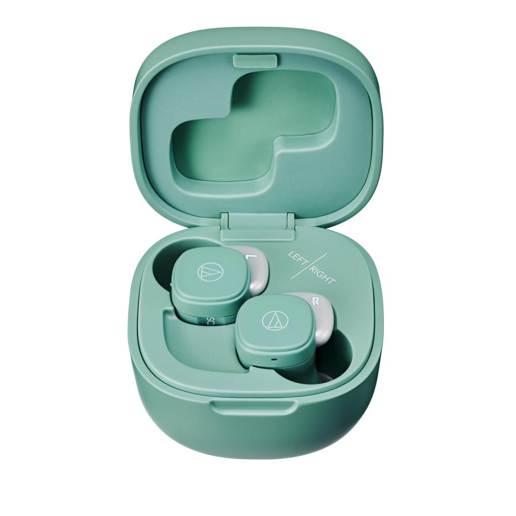 Wireless Earphones Earth Green Bluetooth Fast Charging Small Lightweight Sustainable STB Audio-Technica ATH-SQ1TW