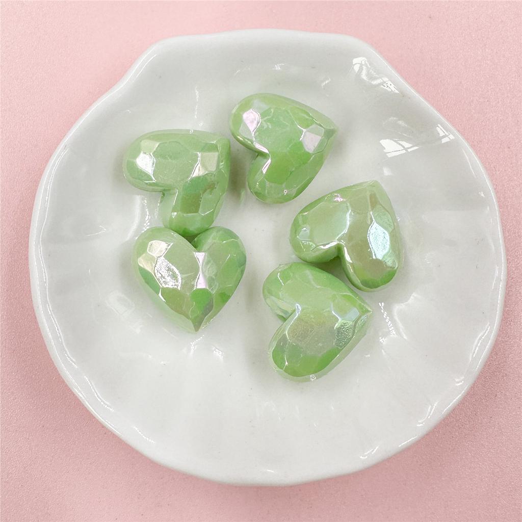 Простые модные материалы Сердце Свободные бусины Ювелирные изделия Макарон Аксессуар Персиковый акриловый браслет Бусины 19 * 16,5 мм Вырезанные бусины «Любовь» DIY Изысканные ювелирные изделия