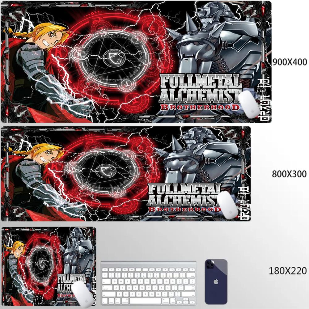 Fullmetal Alchemist Gaming Mouse Pad Large Pc Accessories Mousepad Hd Custom Home Keyboard Pads Office Gamer Cabinet Table Mat