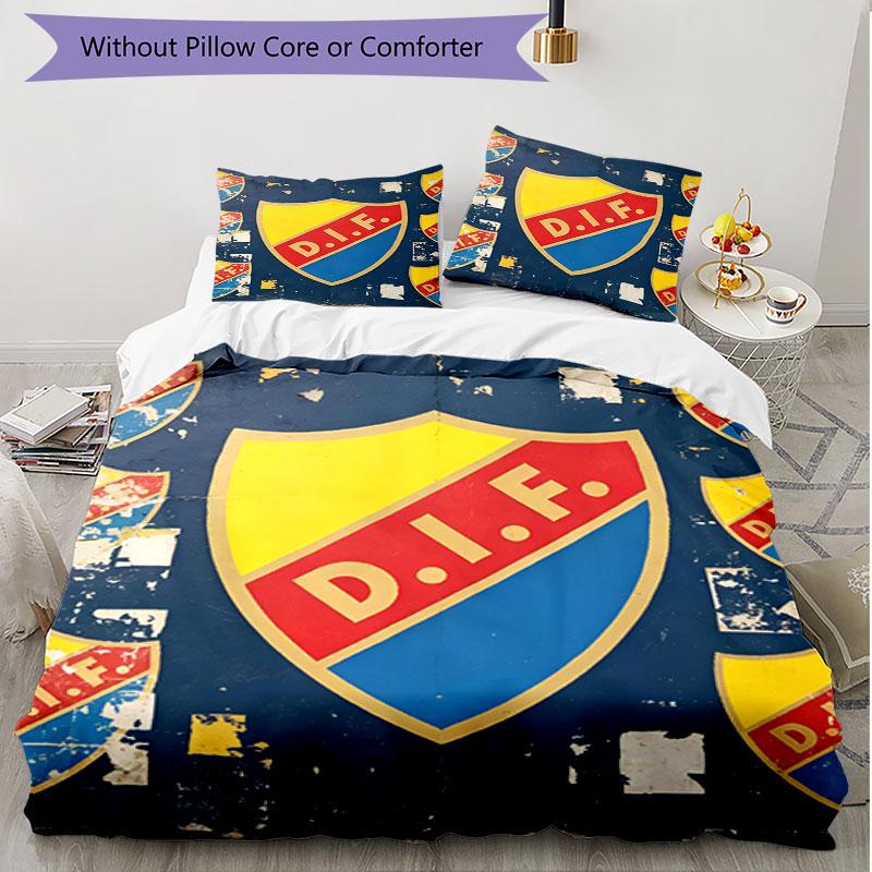 3pcs Duvet Cover Set (1*Duvet Cover + 2*Pillowcase, Without Core), Djurgardens IF Print Soft All‑Season Bedding Set, Home Bedroom Decor Gift