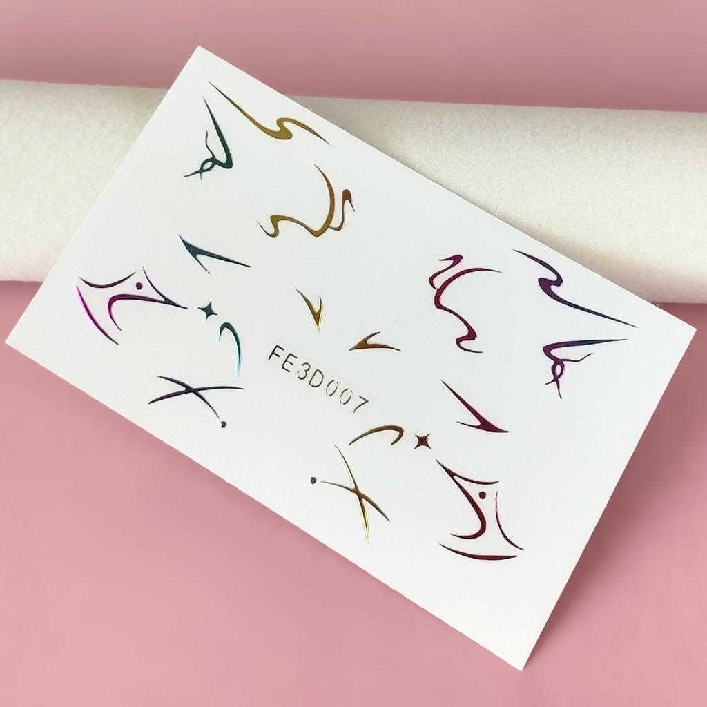 Лазерная подводка для глаз, 3D трехмерная рельефная наклейка-бабочка для макияжа глаз, сценическая наклейка-татуировка