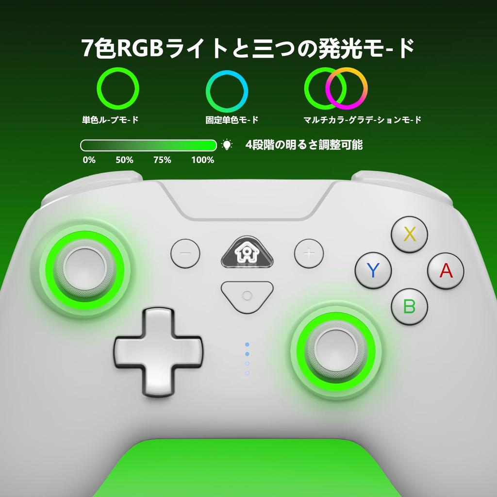 Контроллер Switch с задним макросом Bluetooth Гироскоп RGB 1000 мАч HD Совместим со Switch и инструкцией на японском языке PeriphX Switch Pro Полностью элегантный