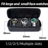 Портативный дорожный чехол для часов, органайзер для хранения, коробка с поролоновым вкладышем для Apple Watch Huawei Samsung Smartwatch, держатель с несколькими слотами