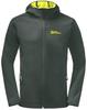 Куртка Jack Wolfskin Bornberg Hoody M черная олива/светлячок
