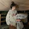 Womens Hooded Sweatshirt Fleece Lined Thick Casual Loose Lazy Style Top 2026 Fall