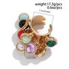 Colored Open Finger Ring Beads Ball Fashion Ring Exaggerated Small Ball Ring