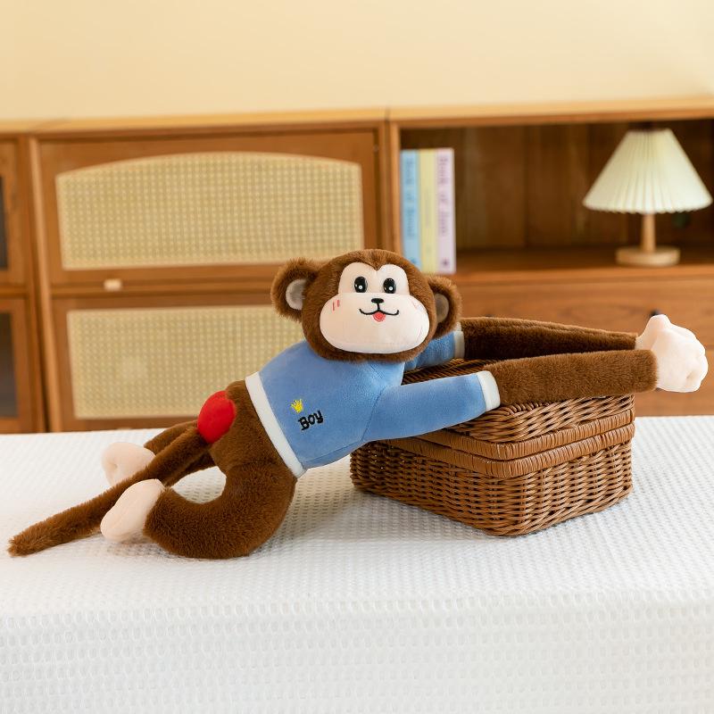 Мультяшная плюшевая игрушка-кукла с длинными руками, обезьянка, подвесное украшение для штор, кукла-обезьянка, украшение, подарок