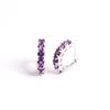 Exquisite Natural South African Amethyst Earrings 925 Sterling Silver Stylish Elegant Jewelry Gifts for Women and Girls