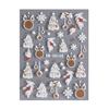 1 Sheet Christmas Nail Art Sticker Waterproof 3D Embossment Santa Claus Snowman Elk