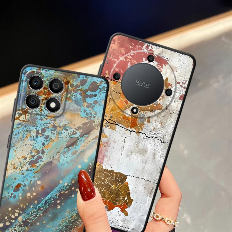 Чехол для Honor X9c X7a X9a 70 8X 90 Lite X9 X8 Funda Чехол для телефона Ржавые пятна в стиле ретро
