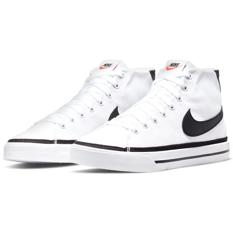 Nike Кроссовки Court Legacy Canvas Mid 'Белый Черный' DD0162-100