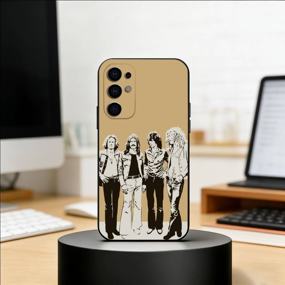 Rock L-Led Z-Zeppelin Band Phone Case For Samsung S25,S24,S21,S22,S23,S30,Ultra,S20,Plus,Fe,Soft Silicone Black Cover
