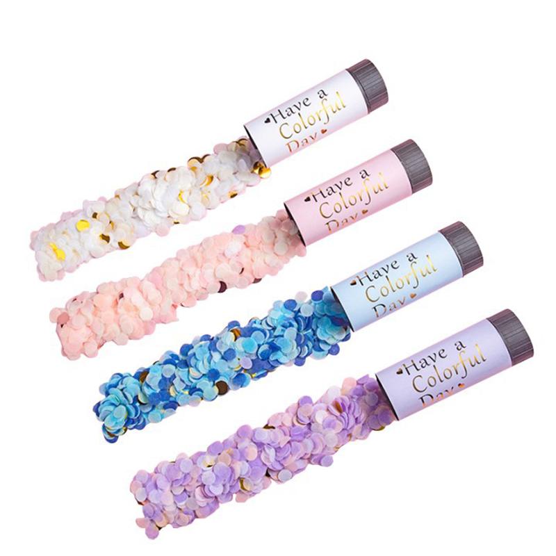 Мини-салютный пистолет «Макарон» Маленький подарочный фейерверк с конфетти «Макарон» Мини-салют, скрученный вручную