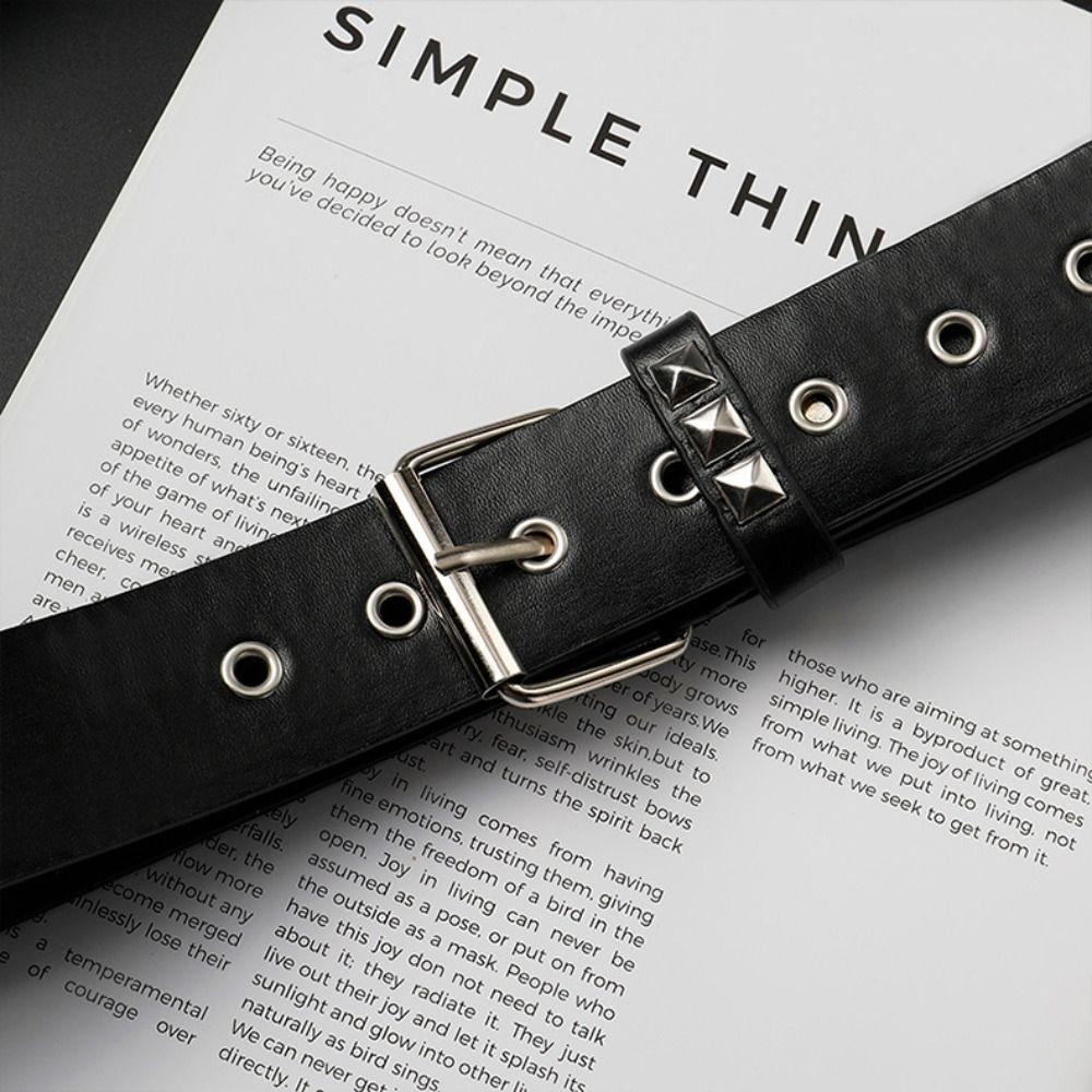 Retro Rivet Belt Punk Nightclub Rock Style Belt Trend Jeans Belt  Fashion Decoration