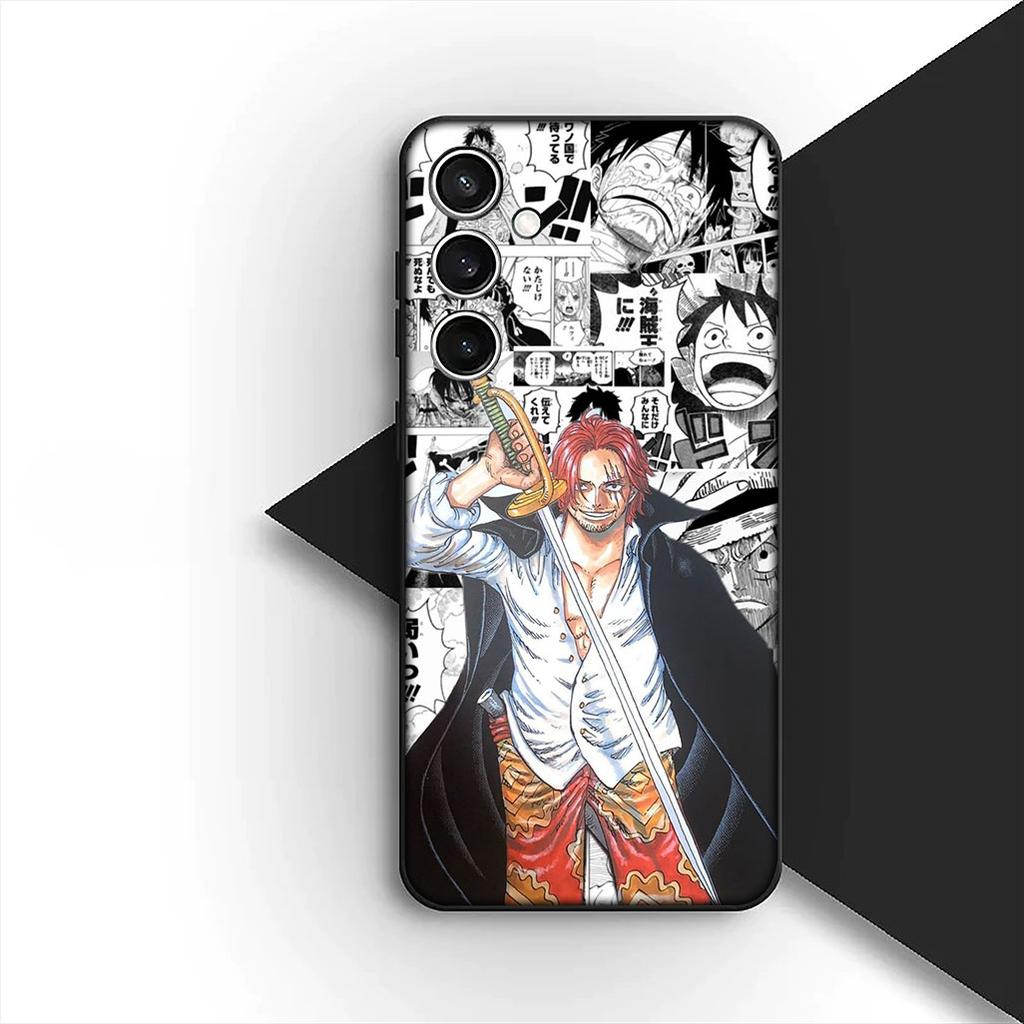 Casing for Apple iPhone 17 Pro XS Max Air 6 7 8 Plus 5 + SE 2022 SE2 16E Phone Cover Soft Case Red Hair One Pieces Luffy Shanks