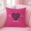 Creative love letters Cushion Cover Premium Comfort Reversible Pillow Cove -Two in One Design for Any Room & Car Interior