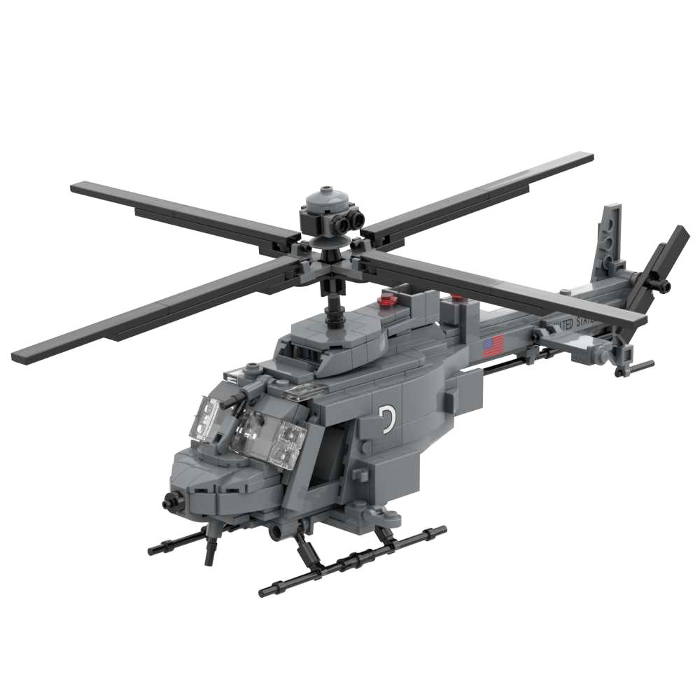 Вооруженный вертолет UH-1D Huey AH-1G AH-F AH-1Z AH-1W OH-58A OH-58D Little Bird Многоцелевой служебный вертолет Военный конструктор
