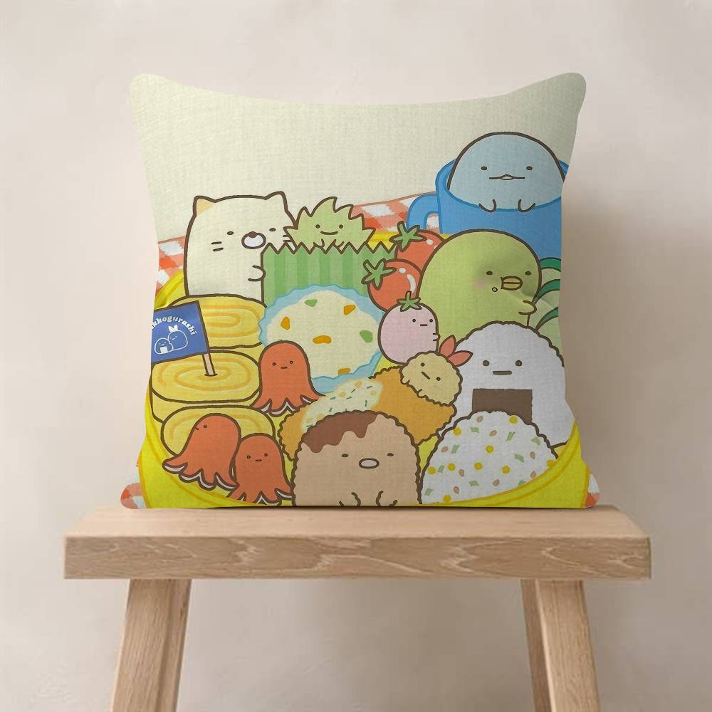 Мультяшная наволочка Sumikko Gurashi Cool x Полиэстеровые диванные подушки Декоративные декоративные подушки Декор для дома Наволочка