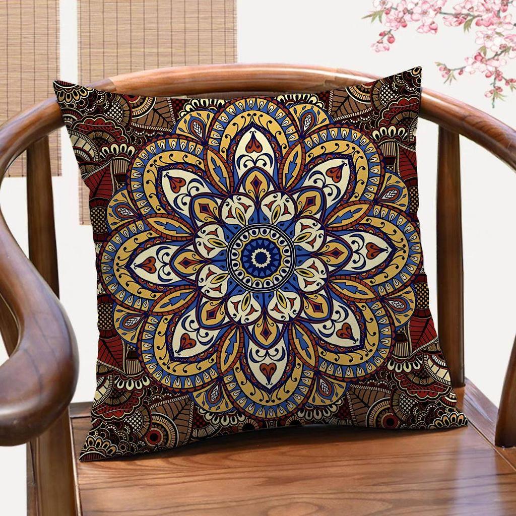 Vikama Bohemian Ethnic Style Pillow Set Cushion Set Living Room Bedroom Sofa Comfortable Home Decoration