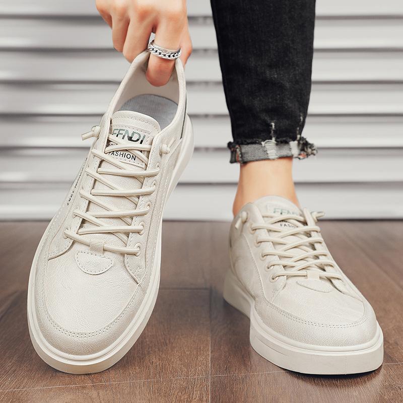 Супер кожаные кеды мужские белые кеды повседневные мужские кеды модные кеды студенческие школьный сезон обувь на четыре сезона