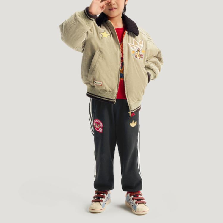 adidas Originals X Disney Хлопковая куртка Осень/Зима 25 Игрушечная история Удобная Теплая Лацкан Повседневная С длинным рукавом Детская Детские куртки KS3169