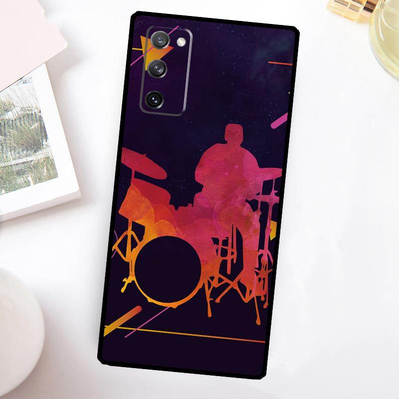 Чехол для телефона Samsung Galaxy S24 S23 S22 Ultra S21 S20 FE Note 10 Plus Note 20 S8 S9 S10 с рисунком барабана