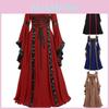 Halloween Medieval Women Dress Vintage Renaissance Gothic Cosplay Carnival Party