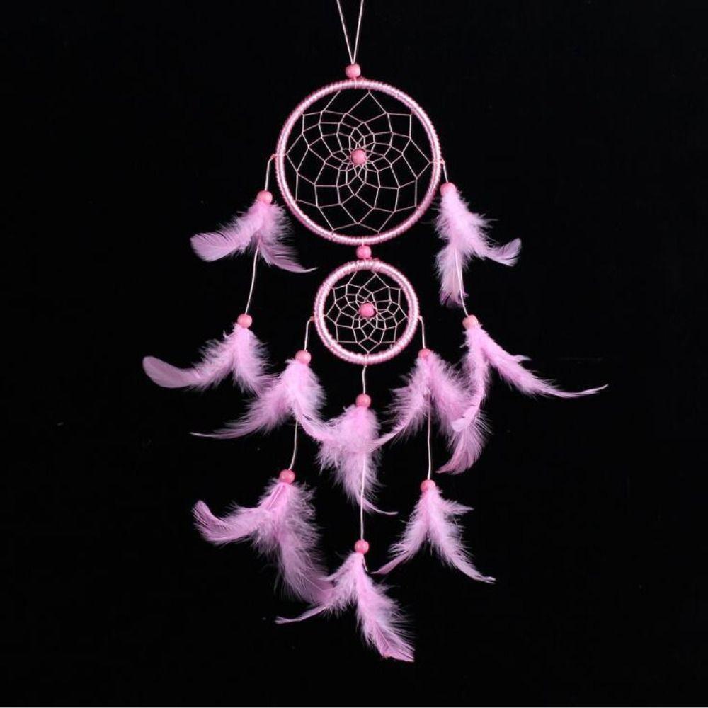 Style Catching Up Handmade Tapestry Dream Catcher Feather Weaving Wind Chimes Feathers Wall Hanging