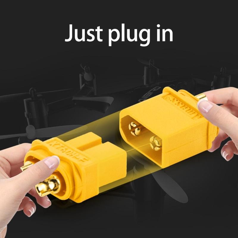 High Conductivity XT60H Plugs Male Female Connectors Set For Model Enthusiasts Simple Welding Process XT60H Connectors