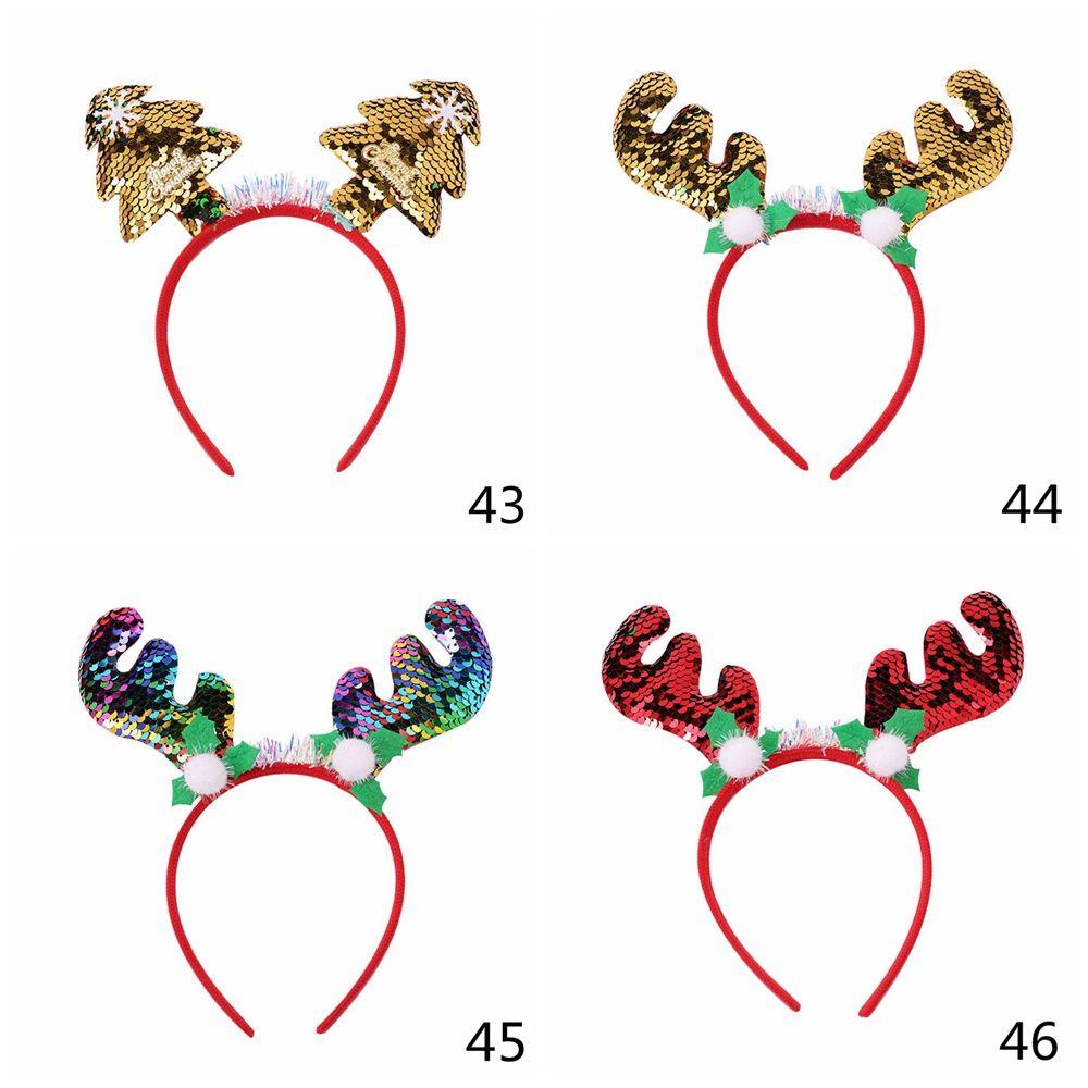 Ornaments Tree Antlers Reindeer Headwear Christmas Headbands Christmas Decorations Xmas Hairband