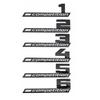 3D ABS COMPETITION Эмблема на багажник автомобиля Наклейка Thunder Edition Для M1 M2 M3 M4 M5 M6 M7 M8 X1M X2M X3M X4M X5M X6M X7M X5