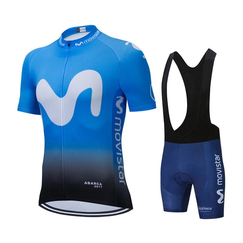 2026 Summer Breathable Cycling Suit Set  Movistar Team Cycling Jersey Set Sport Mtb Bicycle Jerseys Men's Bike Clothing Maillot Ciclismo Hombre