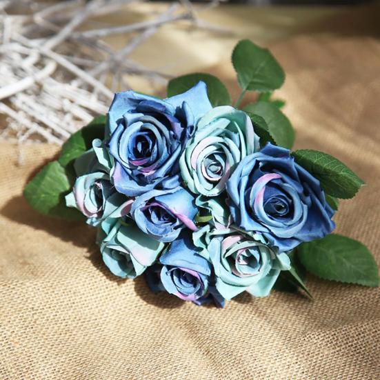 1 букет искусственных роз цветок стол мебельная композиция партия свадебный декор