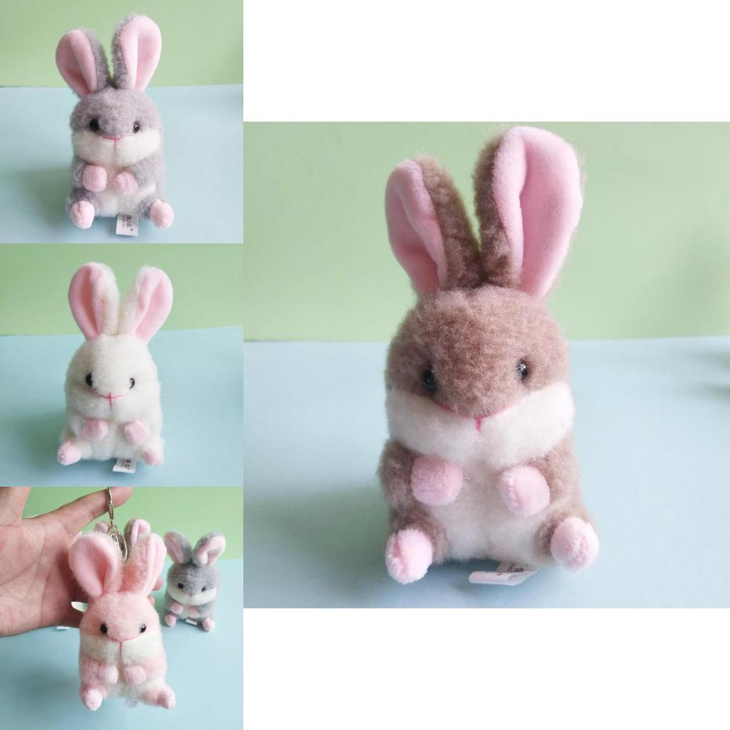 Soft And Cuddly Rabbit Plush Toy Keychain Ideal For Bags And Car Hangings