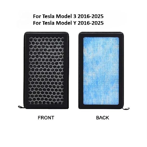 For Tesla Model 3 Model Y Juniper HEPA N95 Carbon Activated PM2.5 Cleaner Air Filter Conditioner Replacement Kit Car Accessories