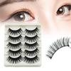 Long Thick Eyelashes Beauty Makeup Tool 5 Pairs