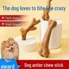 Exclusive Newcomer: 0.01 Free Shipping - Dog Bone Teething & Dental Cleaning Toy, Bite-Resistant Antler Self-Play Stick.