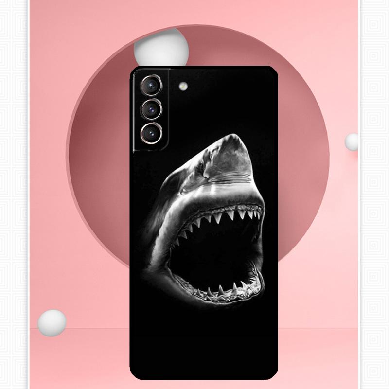 Shark Ocean Fish Case For Samsung Galaxy S24 S23 Ultra S22 S20 FE S21 FE Note 10 20 S8 S9 S10 Plus Cover