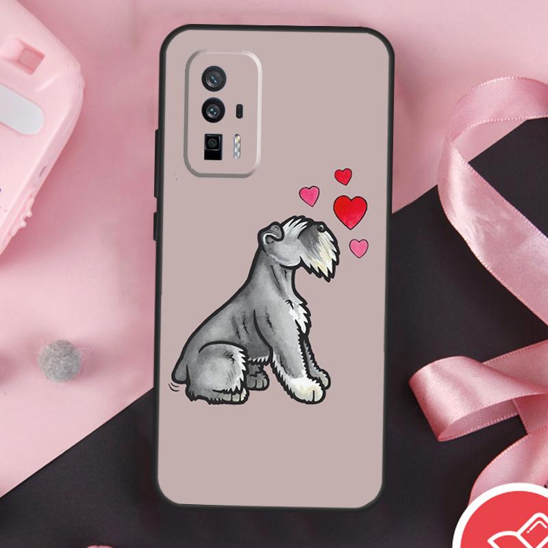 Мультяшный чехол для собаки Шнауцер для POCO F6 X6 X3 X5 M6 Pro F3 F5 M5s Xiaomi 14 Ultra 13 12 Lite 11T 12T 13T Pro
