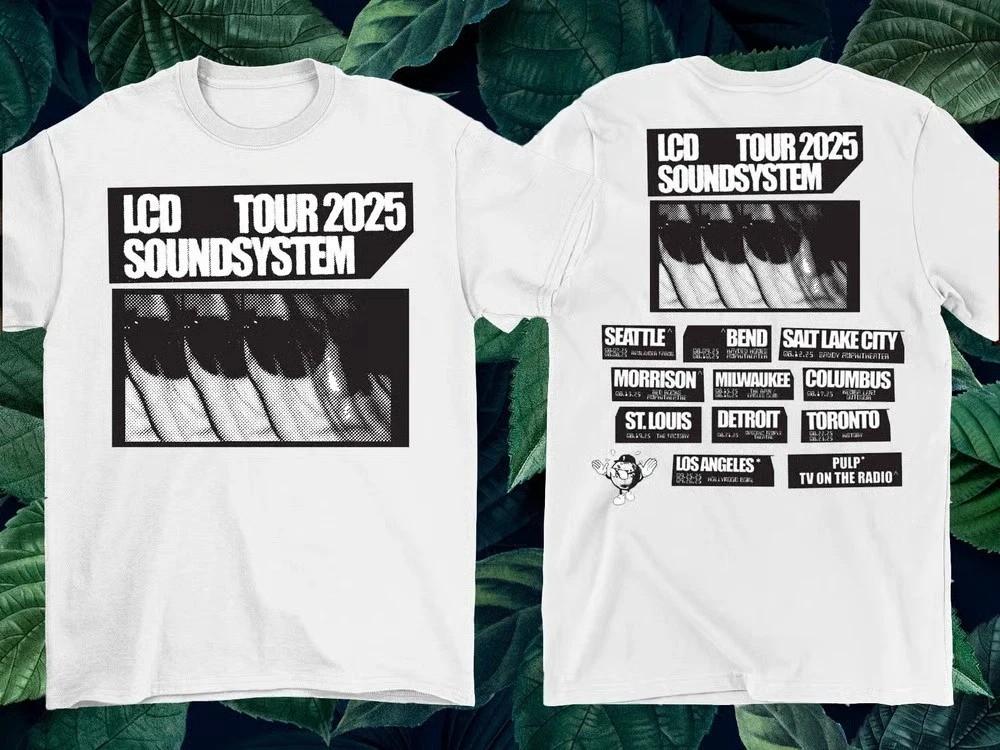 LCD Soundsystem Band Summer 2025 Tour T Shirt Unisex