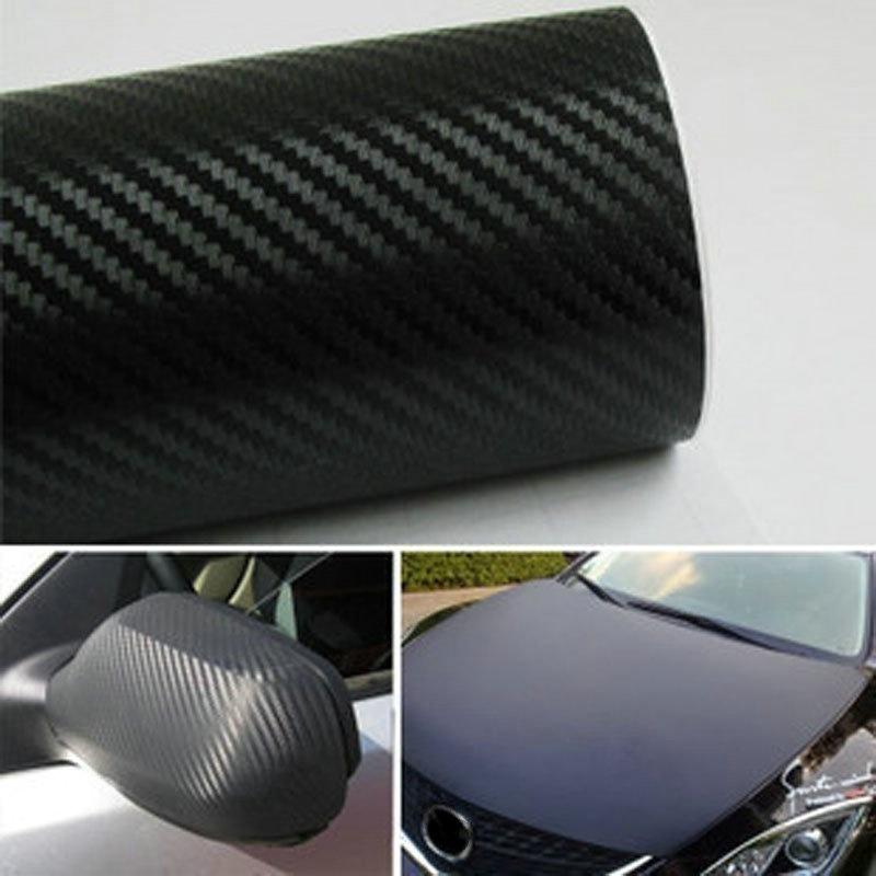 Car Styling 3D Carbon Fiber Vinyl Film High Glossy Warp Motorcycle Car Waterproof Stickers Accessori