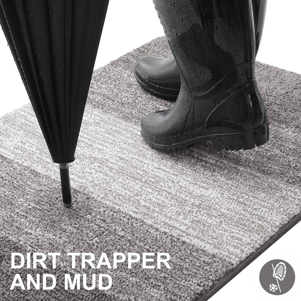 Kitinjoy Door Mats Indoor For Front Back Door Machine Washable Soft Doormats Dirt Trapper Door Mat Super Absorbent Entrance Rugs