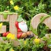 Dwarf Welcome Sign Resin Cartoon Dwarf Ornament Garden Gnome Letter Welcome Sign for Home Office
