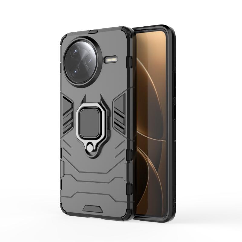 Для Xiaomi Redmi K80 Pro K80Pro задняя крышка телефона чехол противоударный броня против падения металлический держатель кольца магнитный защитный чехол Funda Coque